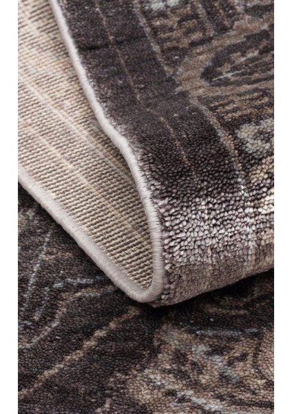 Pera 03 Smoke Grey Uşaklı Kadınların Yoğun El Emeği ile Dokunan Soyut Desenli, Salon Halısı