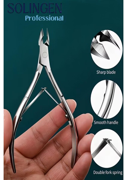 Ocean Solingen Çift Bilyeli Manikür Pedikür Tırnak Et Pensi Profesyonel Tırnak Makası indirimleri