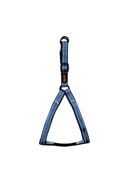 Petex Reflektörlü Kelebek Tasma Mavi-Siyah L