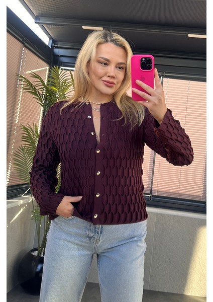 Bordo Bürümcük Hırka fırsatları