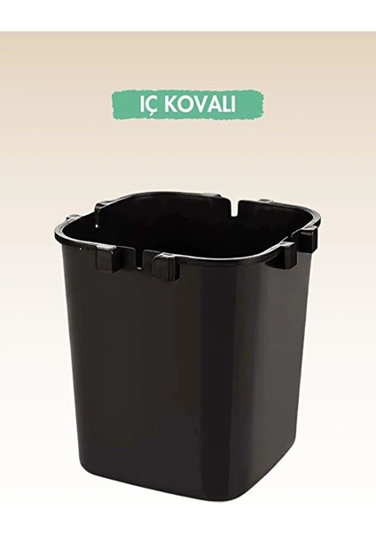 Kapaklı Tutma Saplı Tezgah Üstü Sihirli Çöp Kovası | Iç Kovalı Kapaklı Tutma Saplı Tezgah Üstü Sihirli Çöp Kovası | Iç Kovalı Pratik Çöp Kutusupratik Çöp Kutusu indirimleri