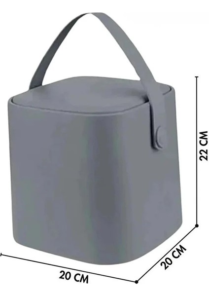 Kapaklı Tutma Saplı Tezgah Üstü Sihirli Çöp Kovası | Iç Kovalı Kapaklı Tutma Saplı Tezgah Üstü Sihirli Çöp Kovası | Iç Kovalı Pratik Çöp Kutusupratik Çöp Kutusu