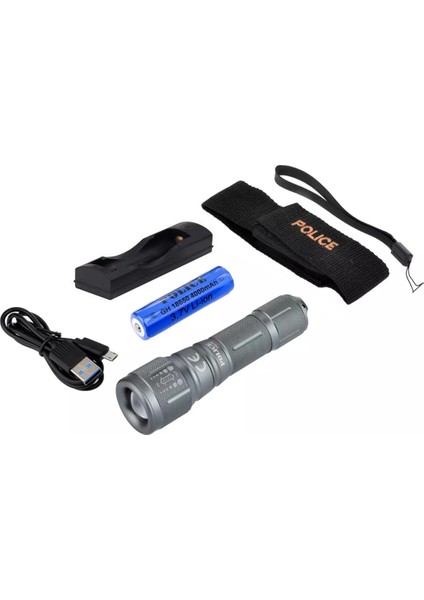 Ps-15 Cree Power LED Zoomlu Şarjlı El Feneri