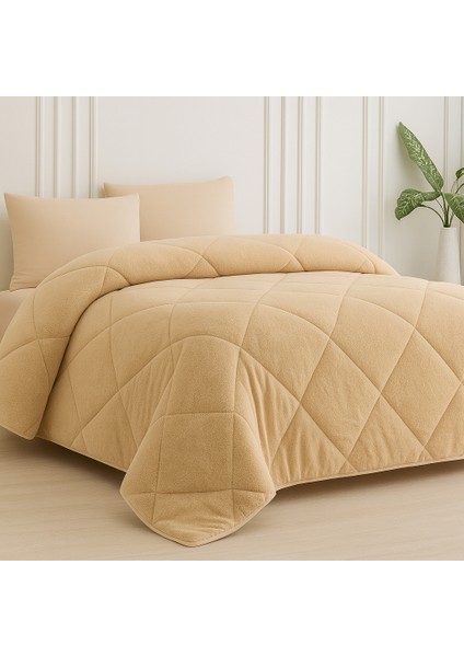 Welsoft & Pamuk Çift Taraflı Yorgan – Bir Yüzü %100 Pamuk, Diğer Yüzü Welsoft Peluş – Sıcak Tutucu Kışlık