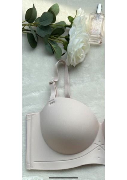 Somon Kadın Desteksiz Lazer Kesim Straplez Sütyen