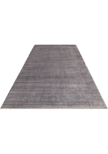 Pera Plaın Antrasıt Uşaklı Kadınların Yoğun El Emeği ile Dokunan Soyut Desenli, Salon Halısı