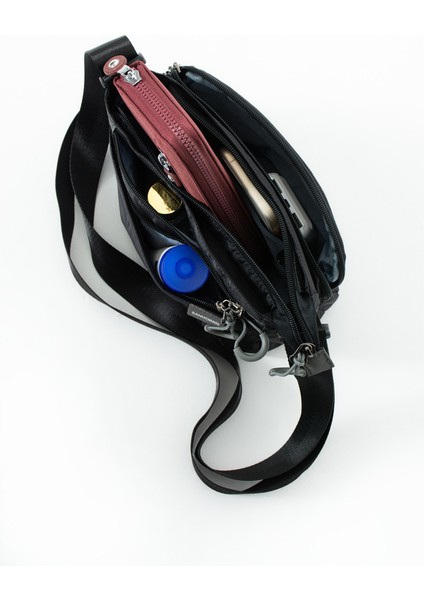 Kadın 4 Bölmeli Suya Dayanıklı Paraşüt Kumaş Ayarlanabilir Çapraz Askılı Çanta 6020 indirimleri