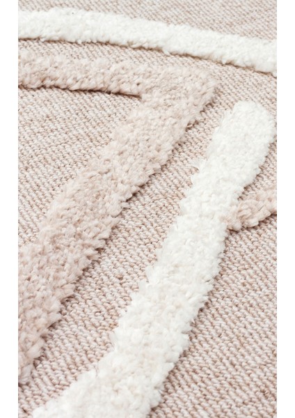 Tokyo 03 Beige White Canlı Renkli Yumuşak Dokulu Çocuk Odası, Koridor, Salon, Yolluk, Mutfak Halısı fırsatları