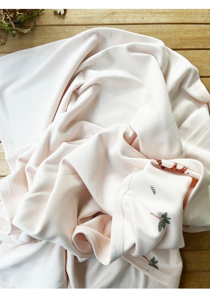 Naturel Pamuklu 80 x 85 cm Çift Kat Penye Bebek Battaniye Bebek Zürafa modelleri