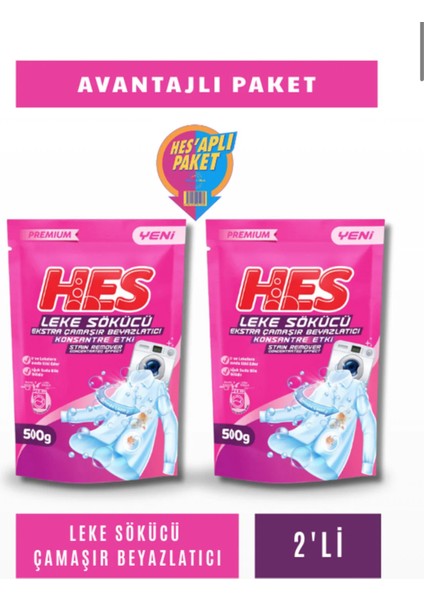 Leke Sökücü ve Çamaşır Beyazlatıcı 500GRX2 Adet
