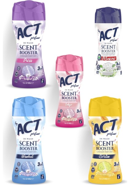 Çamaşır Parfümü Istanbul-Belin-Tokyo-Paris-Moscow 5X210 gr