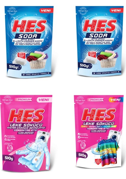 Çamaşır Sodası 500GRX2 Adet+Leke Sökücü Beyazlar ve Renkliler 500 Grx2 Adet