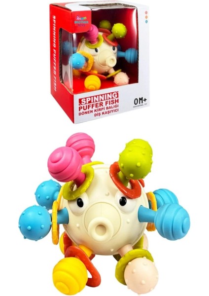 Dönen Kirpi Diş Kaşıyıcı Eğitici Oyuncak Bebek Aktivite Oyuncağı Kavrama Topu 10 Cm. fiyatları