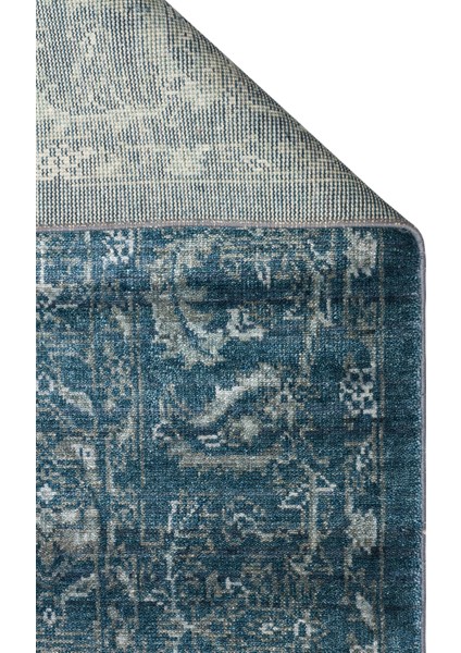 Pera 02 Navy Uşaklı Kadınların Yoğun El Emeği ile Dokunan Soyut Desenli, Salon Halısı fiyatları