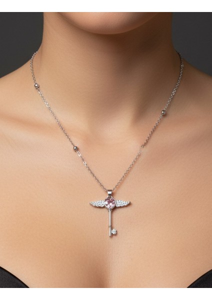 Anahtar Kanat Model Çelik Kolye fiyatları