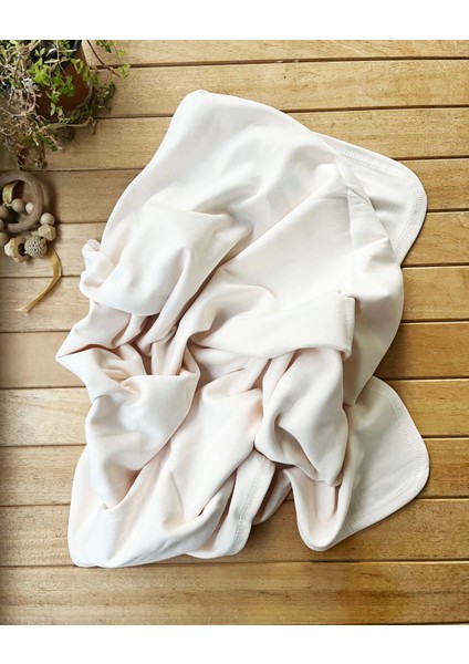 Naturel Pamuklu 80 x 85 cm Çift Kat Penye Bebek Battaniye Tavşan fırsatları