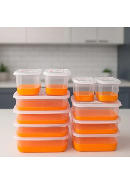 550 ml Silikon Tabanlı Bas Çıkar Buzdolabı ve Derin Dondurucu Saklama Kabı | Sızdırmaz Düzenleyici Kap