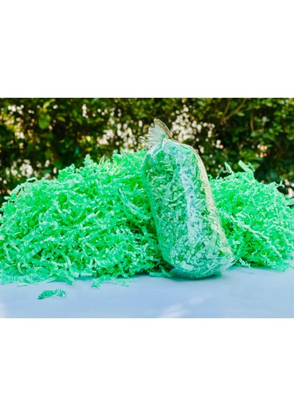 Açık Yeşil Kırpık Kağıt 50 gr | Z Zigzag Kutu Dolgu ve Süsleme Kağıdı | Hediye Kutusu Için indirimleri