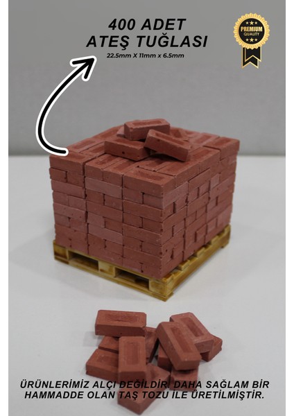 Gerçekçi Minyatür İnşaat Seti 1/16 Ölçek -Tuğla, Briket, Kiremit, Çatı, Parke, Kilitli Taş, Minyatür fiyatları