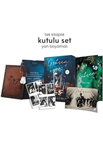 Gökçen 4 - Yan Boyamalı Hediyeli Kutu (Ciltli)