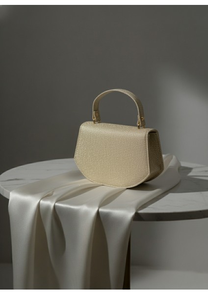 Altın (Gold) Renkli Abiye Çanta (Simli Görünüm) fiyatları