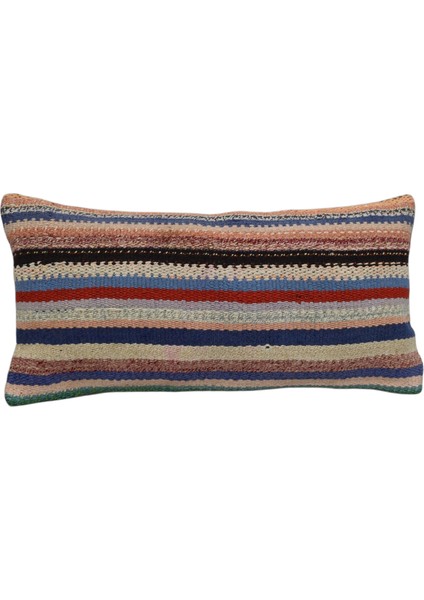 Yeni El Dokuma Dekoratif Lumbar Kilim Kırlent Yastık Kılıfı 6610