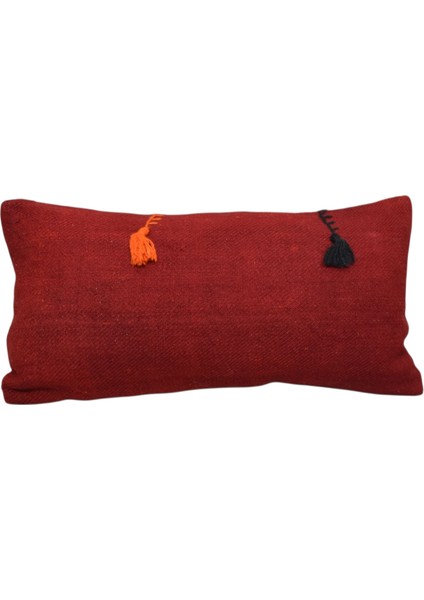 Yeni El Dokuma Dekoratif Lumbar Kilim Kırlent Yastık Kılıfı 6595