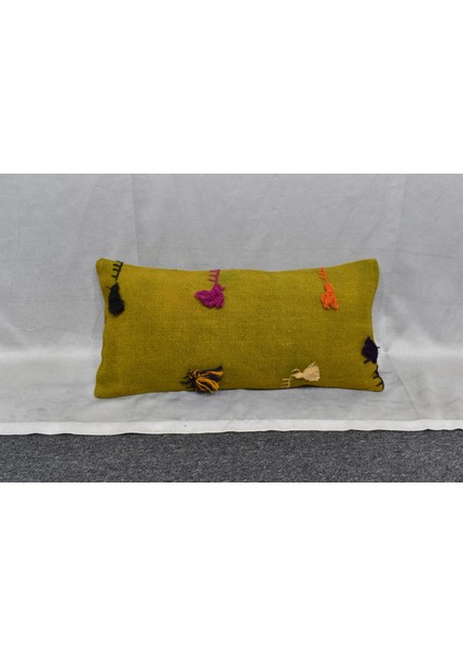 Yeni El Dokuma Dekoratif Lumbar Kilim Kırlent Yastık Kılıfı 6607 modelleri