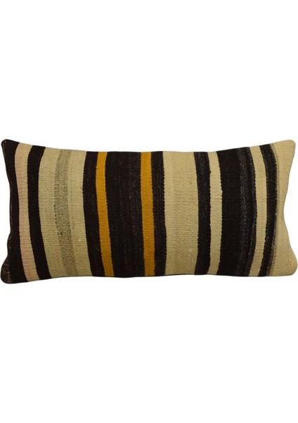 Yeni El Dokuma Dekoratif Lumbar Kilim Kırlent Yastık Kılıfı 6621