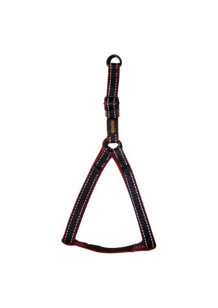 Petex Reflektörlü Kelebek Tasma Siyah-Kırmızı M