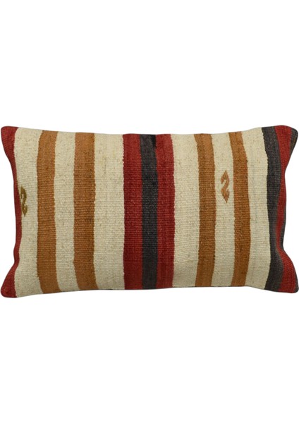 Yeni El Dokuma Dekoratif Lumbar Kilim Kırlent Yastık Kılıfı 6593