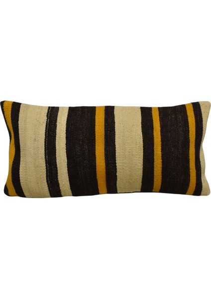 Yeni El Dokuma Dekoratif Lumbar Kilim Kırlent Yastık Kılıfı 6627