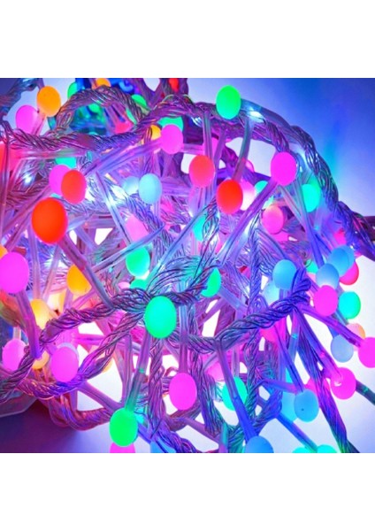 5 Metre Vıp Profesyonel Renkli Top LED Işık Patlayan Beyaz Flaşlı Top Işık 250 LED Lamba Su Geçirmez