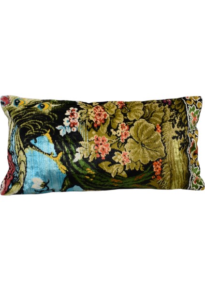 Yeni El Dokuma Dekoratif Lumbar Kilim Kırlent Yastık Kılıfı 6608