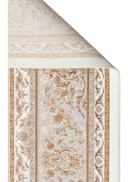 Lübna 01 Cream Bambu ve Viskon Kullanılarak Üretilen Klasik Desenli Şık, Zarif Salon Halısı fiyatları