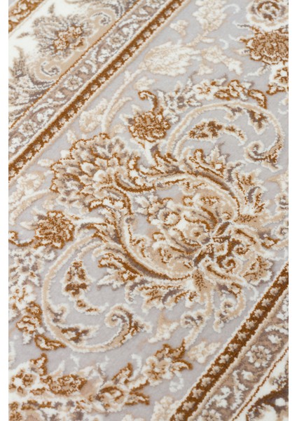 Lübna 01 Cream Bambu ve Viskon Kullanılarak Üretilen Klasik Desenli Şık, Zarif Salon Halısı indirimleri