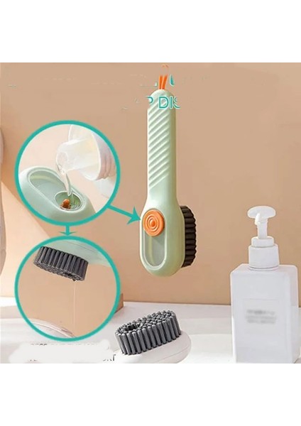 Ergonomik Lavabo ve Küvet Temizleme Fırçası + Deterjan Hazneli Ayakkabı Bot Fırçası - 2li Set J6B9Q5 fırsatları