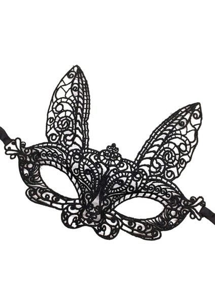Siyah Renk Dantel Kesim Dantel Işlemeli Balo Parti Maskesi 7 No fiyatları