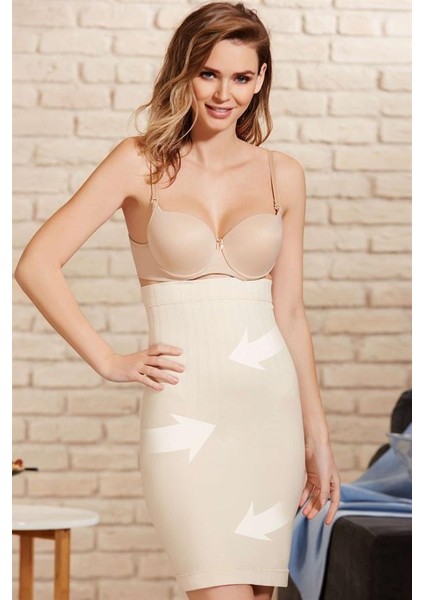 Toparlayıcı Vücut Inceltici Dikişsiz Yüksek Bel Etek Korse AX21444