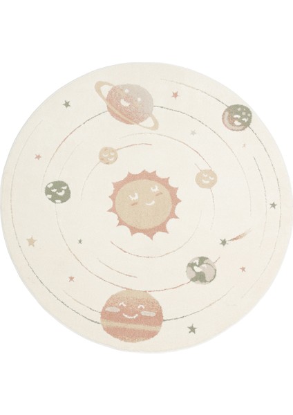 Zuma 02 Cream Multy Antialerjik Yapısıyla Özenle Üretilmiş Yıkanabilir Çocuk ve Bebek Halısı