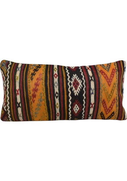 El Dokuma Lumbar Kilim Kırlent Yastık Kılıfı 0316 - Yeni - Çok Renkli