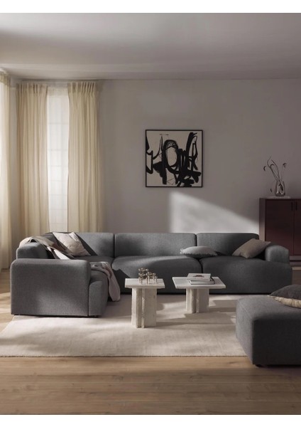 Molly 4 Modül Köşe Koltuk, Sağ/solköşe, Keten 290X210 fiyatları