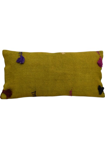 El Dokuma Lumbar Kilim Kırlent Yastık Kılıfı 0330 - Yeni - Renkli