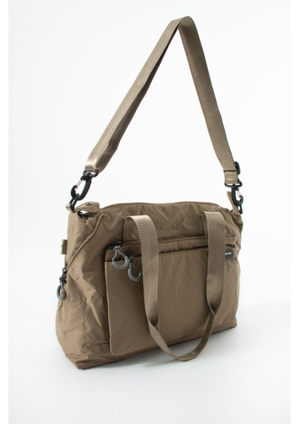 Genişleyebilir Yan Fermuarlı Paraşüt Kumaş Ayarlanabilir Omuz Çantası 6019