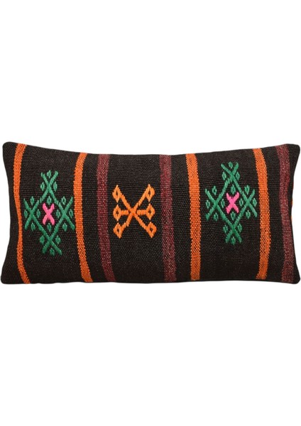 El Dokuma Lumbar Kilim Kırlent Yastık Kılıfı 0315 - Yeni - Çok Renkli fiyatları