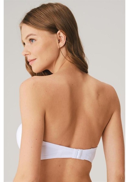 Balenli Desteksiz Dolgusuz Askısız Straplez Yumuşak Süngerli Günlük Klasik T-Shirt Sütyeni AX20794 fiyatları