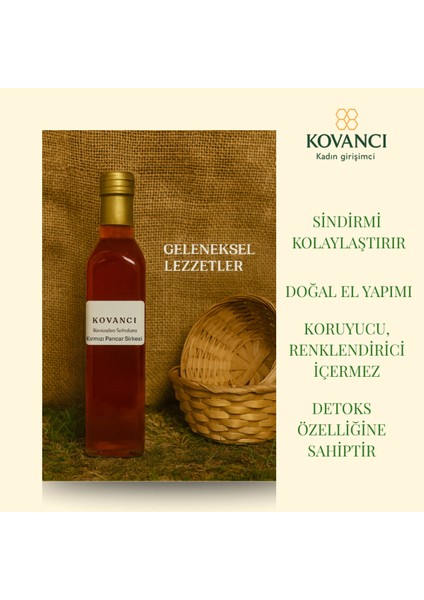 Kırmızı Kök Sirkesi-Doğal Kırmızı Pancar SIRKESI-%100 Doğal-Kadın GIRIŞIMCI-500ML fiyatları