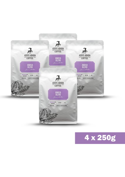 Awasa Blend French Press Kahve (4x250 gr.) 1000 Gram