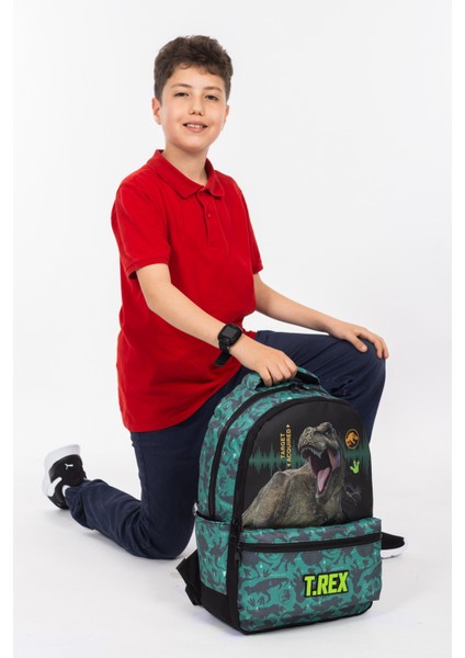 Lisanslı T.rex Temalı Erkek Ilkokul Sırt Çantası