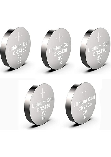 Yuma CR2430 Süper Lityum 3V 5’li Kart Düğme Pil